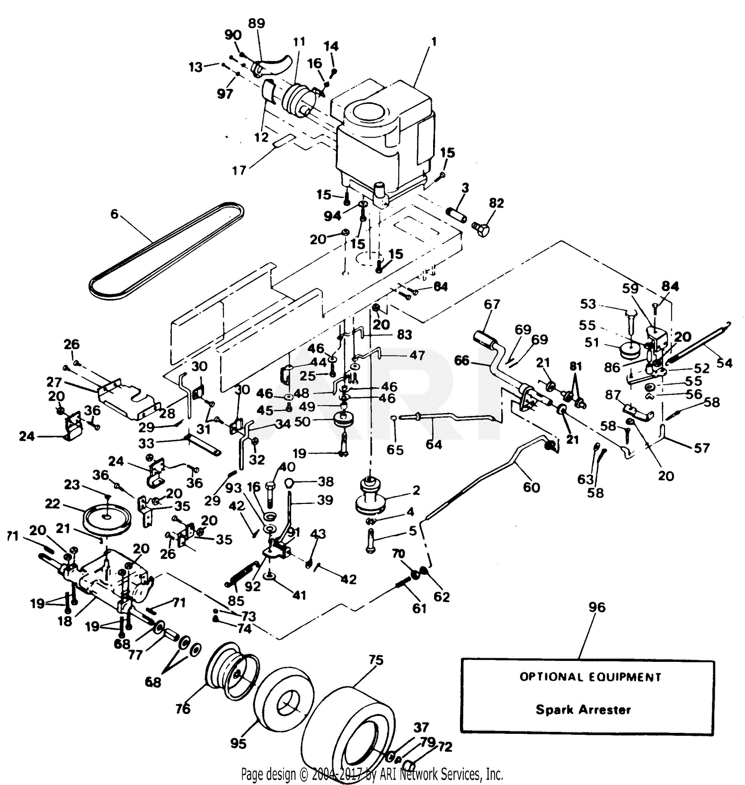 Poulan Xel1120ar Tractor Parts Diagram For Drive