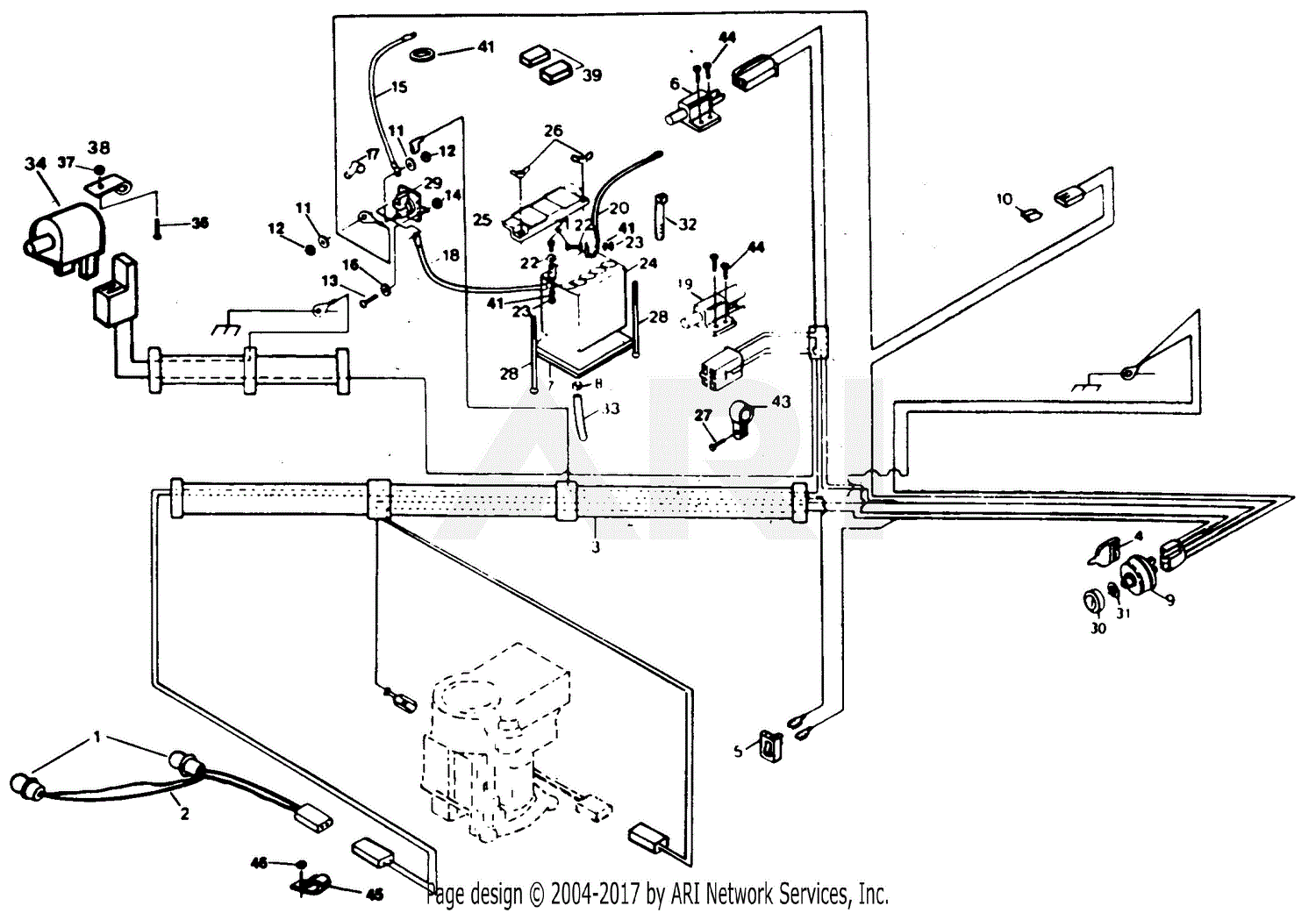 Poulan Xel1120ar Tractor Parts Diagram For Electrical
