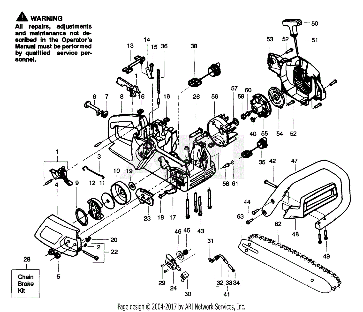 Poulan 2025 Gas Saw Parts Diagram For Handle  U0026 External