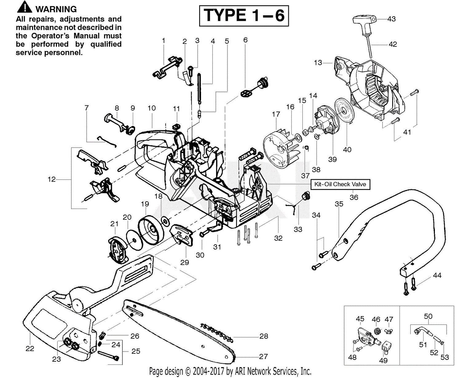 Poulan 2150 Pr Gas Chain Saw Parts Diagram For Starter