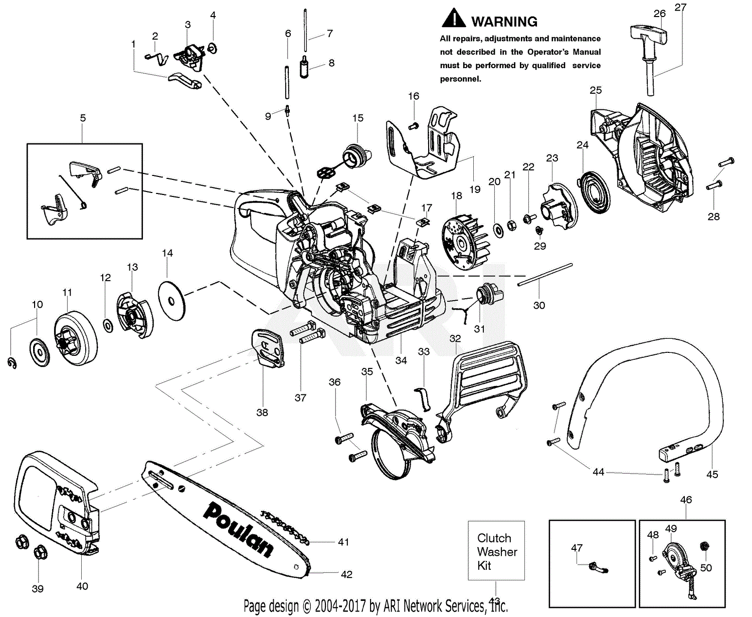 Poulan P4018WTL Gas Chain Saw, 4018WTL - Poulan Parts ... husqvarna 55 chainsaw engine diagrams 