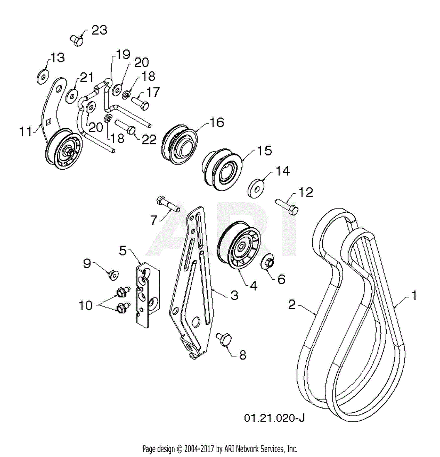 Poulan P14530ES - 96198004503 (2013-09) Parts Diagram for CHASSIS ...