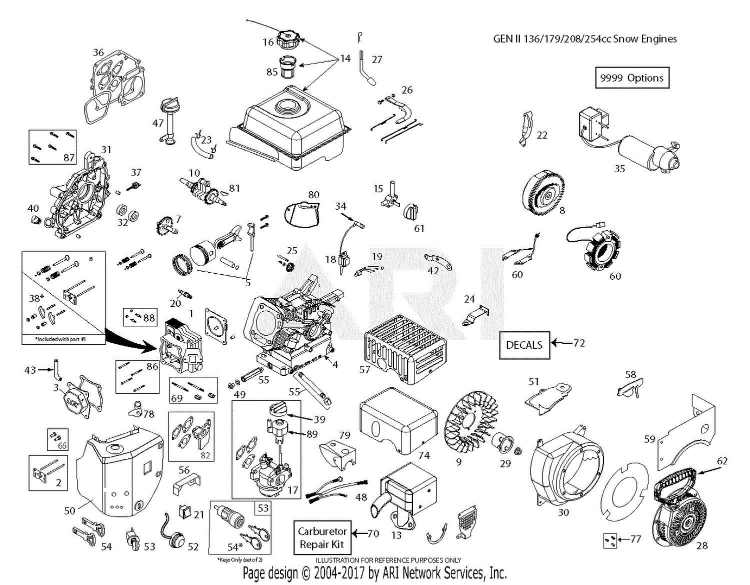 Poulan PR271 - 96192009100 (2015-06) Parts Diagram for ENGINE