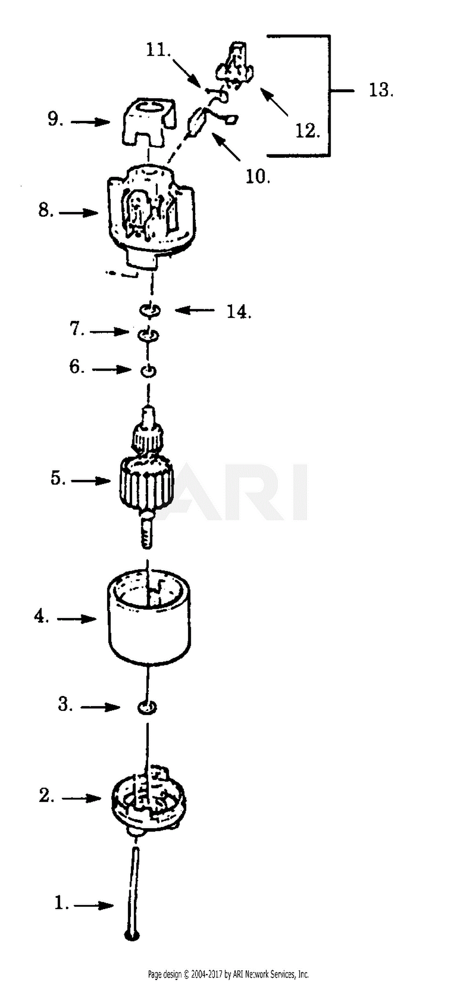 Poulan 9080E Electric Edger Parts Diagram for BRUSH ASSEMBLY