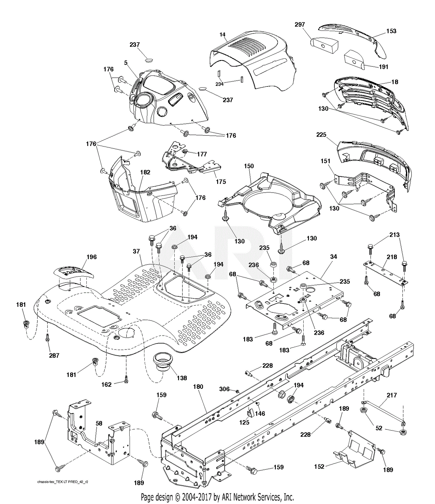 Poulan PB175A46 - 96042015700 (2013-10) Parts Diagram for CHASSIS ...