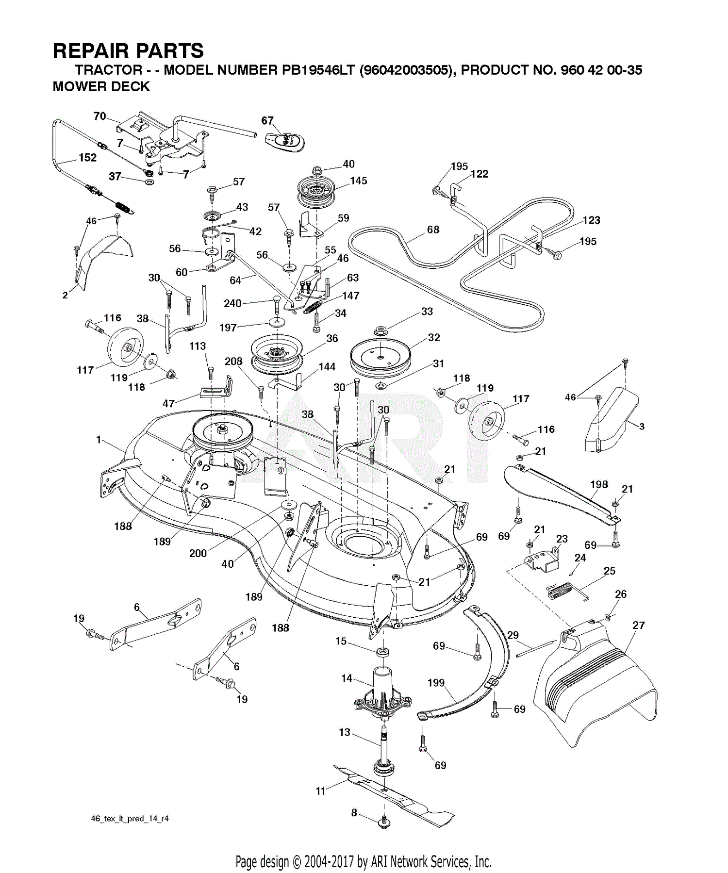 Poulan Riding Lawn Mower Parts Diagram - Free Wiring Diagram