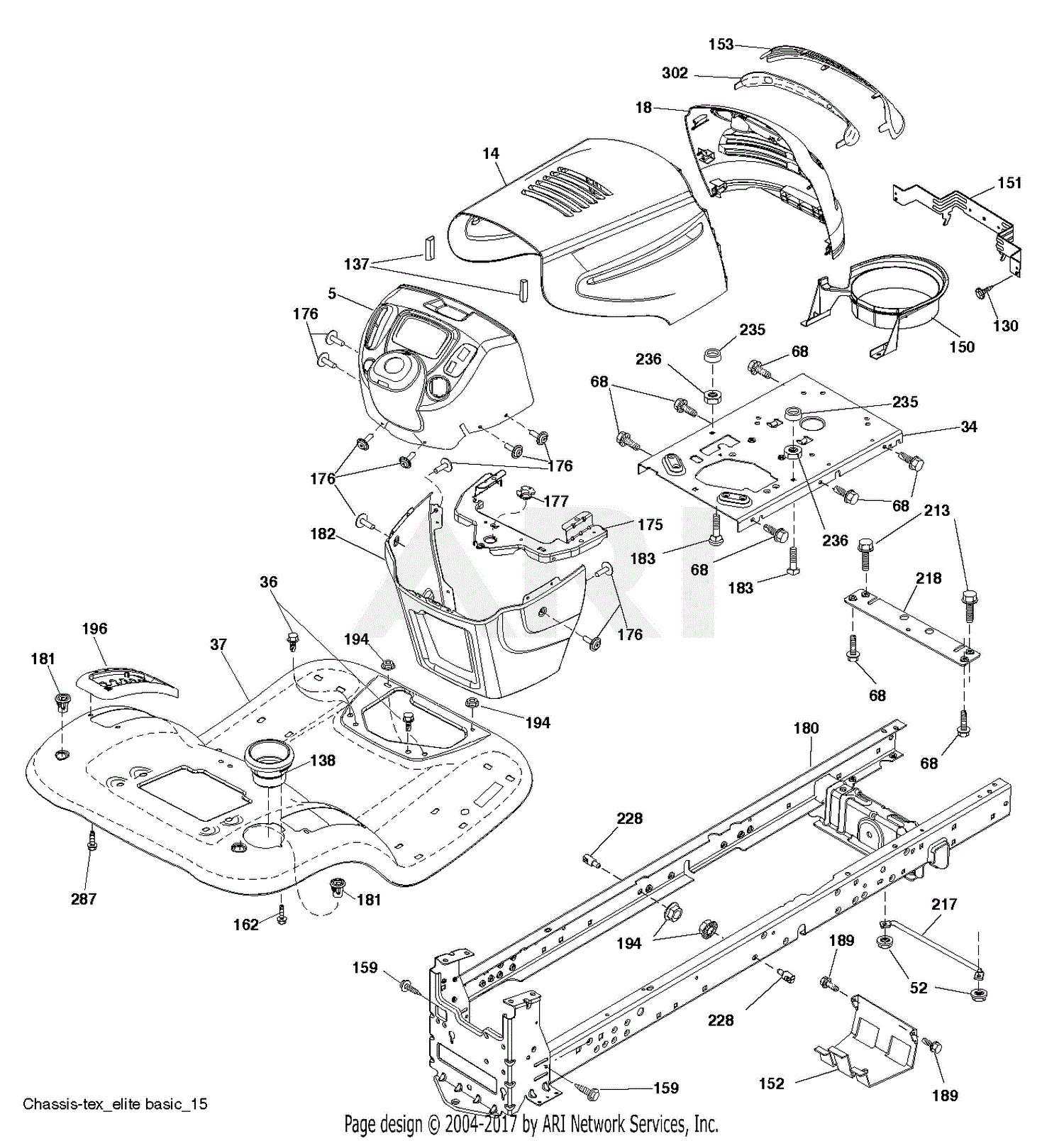 Poulan Pb195h42lt - 96042012302 (2011-06) Parts Diagram For Chassis 