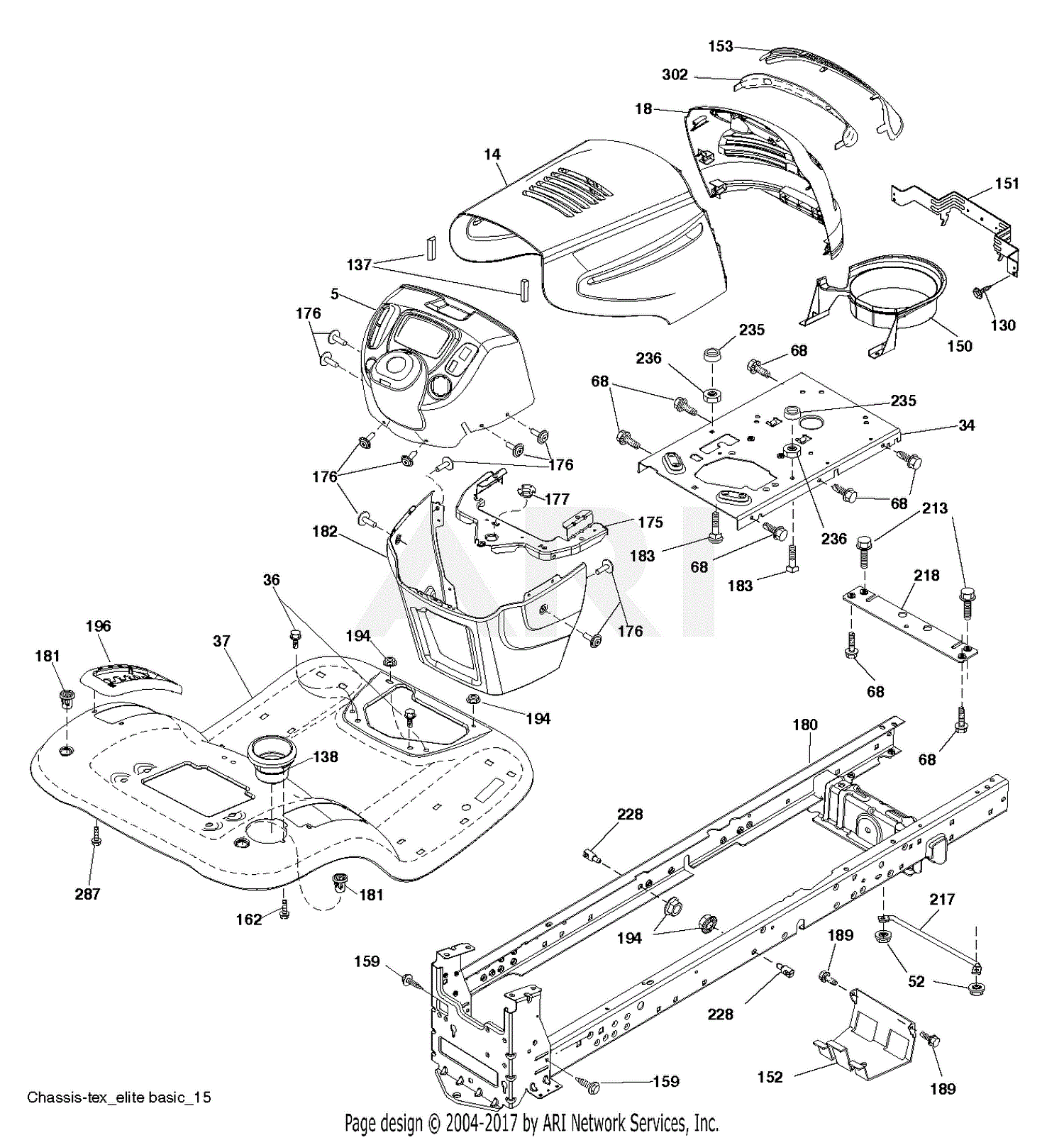 Poulan PB20A42LT - 96048004901 (2013-01) Parts Diagram for CHASSIS ...