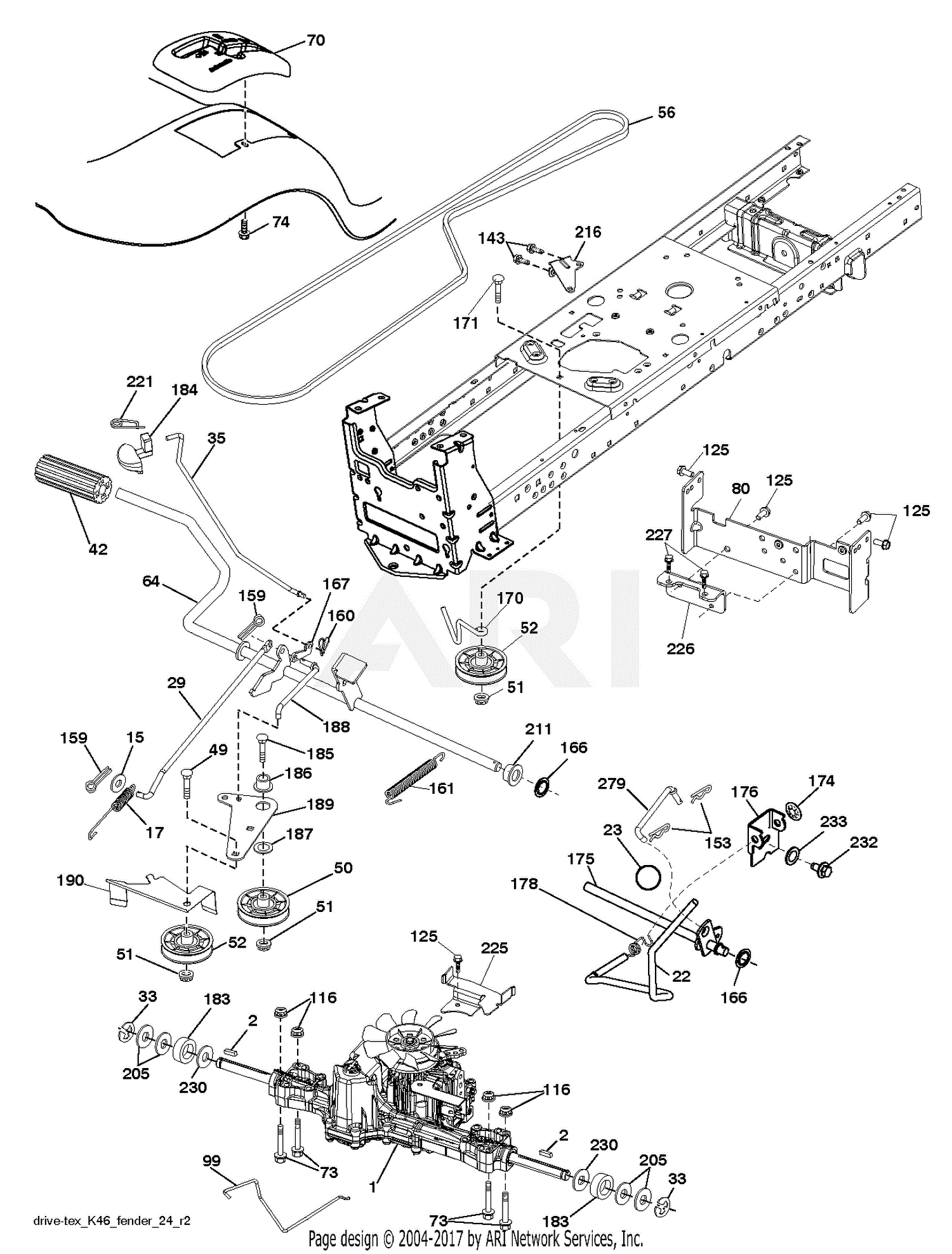 Poulan PB20H42LT - 96042014900 (2012-10) Parts Diagram for DRIVE