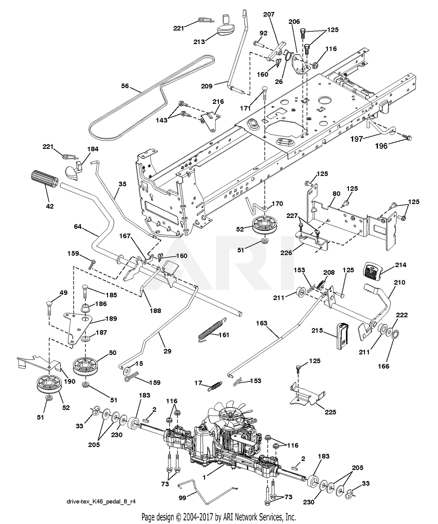 Poulan PB23H48YT - 96042012603 (2012-10) Parts Diagram for DRIVE