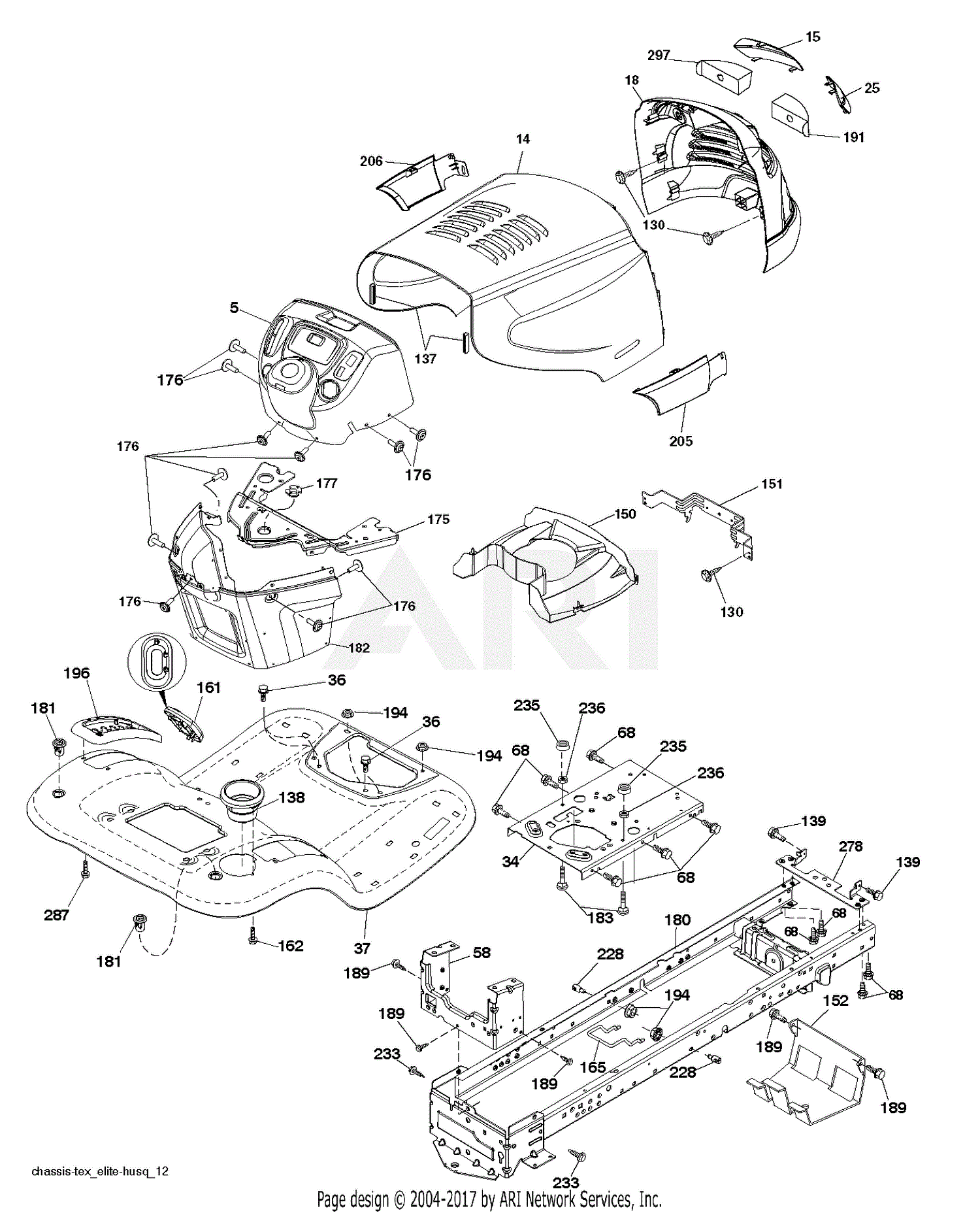 Poulan PB26H54YT - 96042012702 (2011-07) Parts Diagram for CHASSIS ...