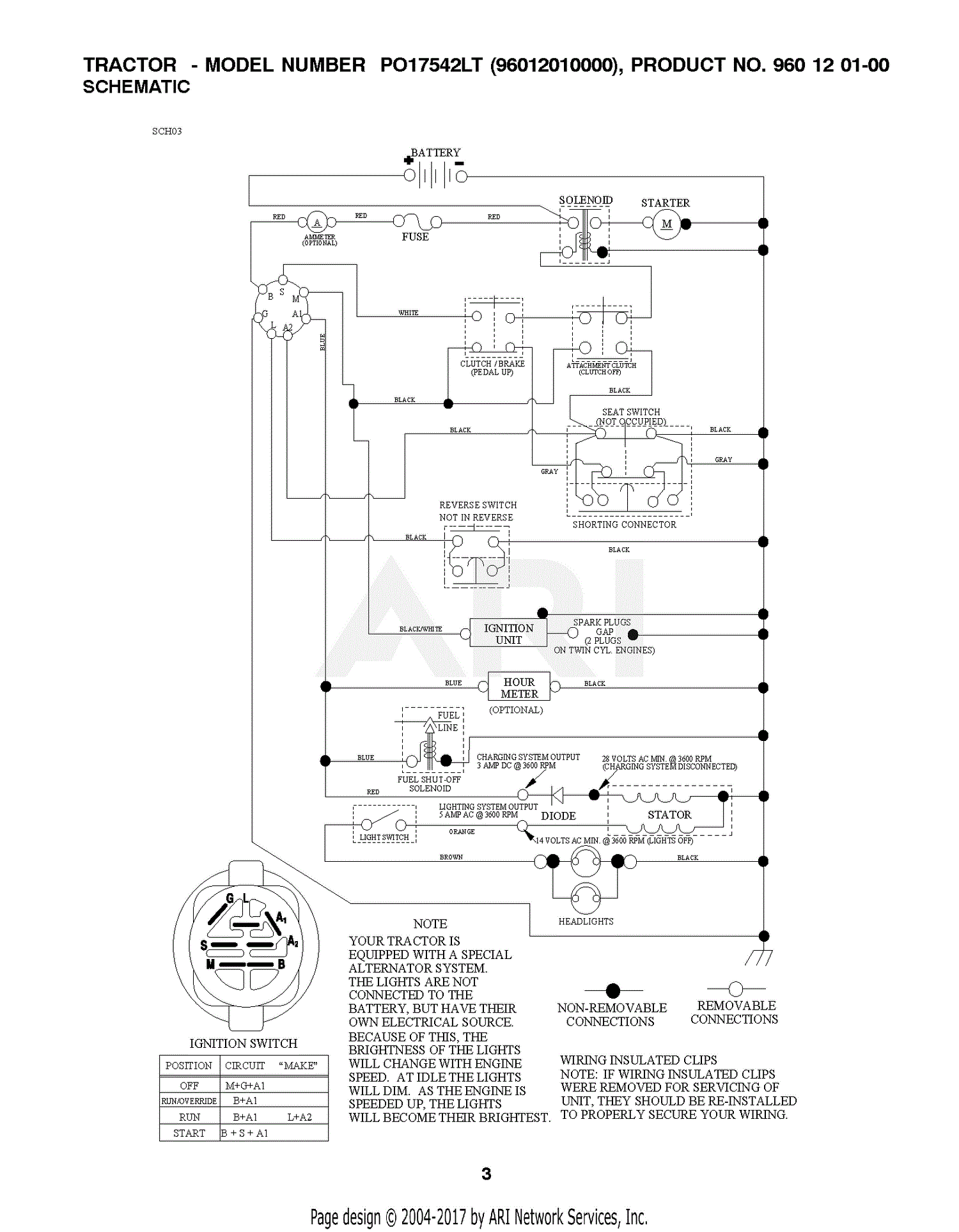 Poulan PO14542LT - 96012011200 (2010-09) Parts Diagram for SCHEMATIC