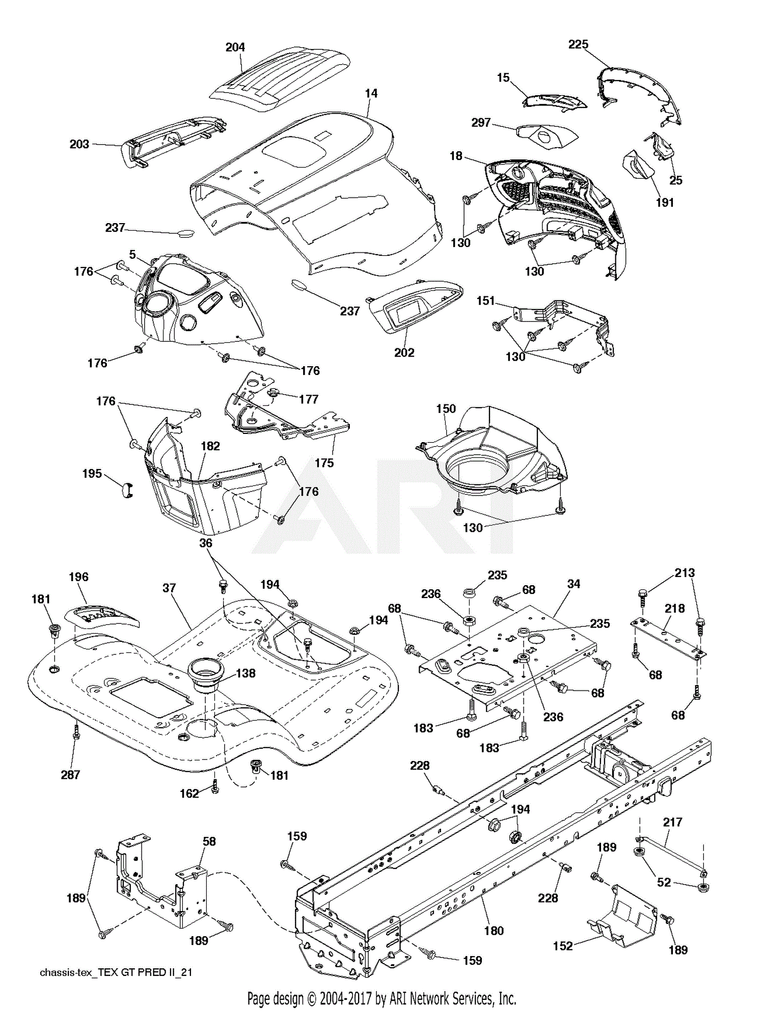 Poulan Pp19a42 96046007700 2015 08 Parts Diagram For Chassis Enclosures