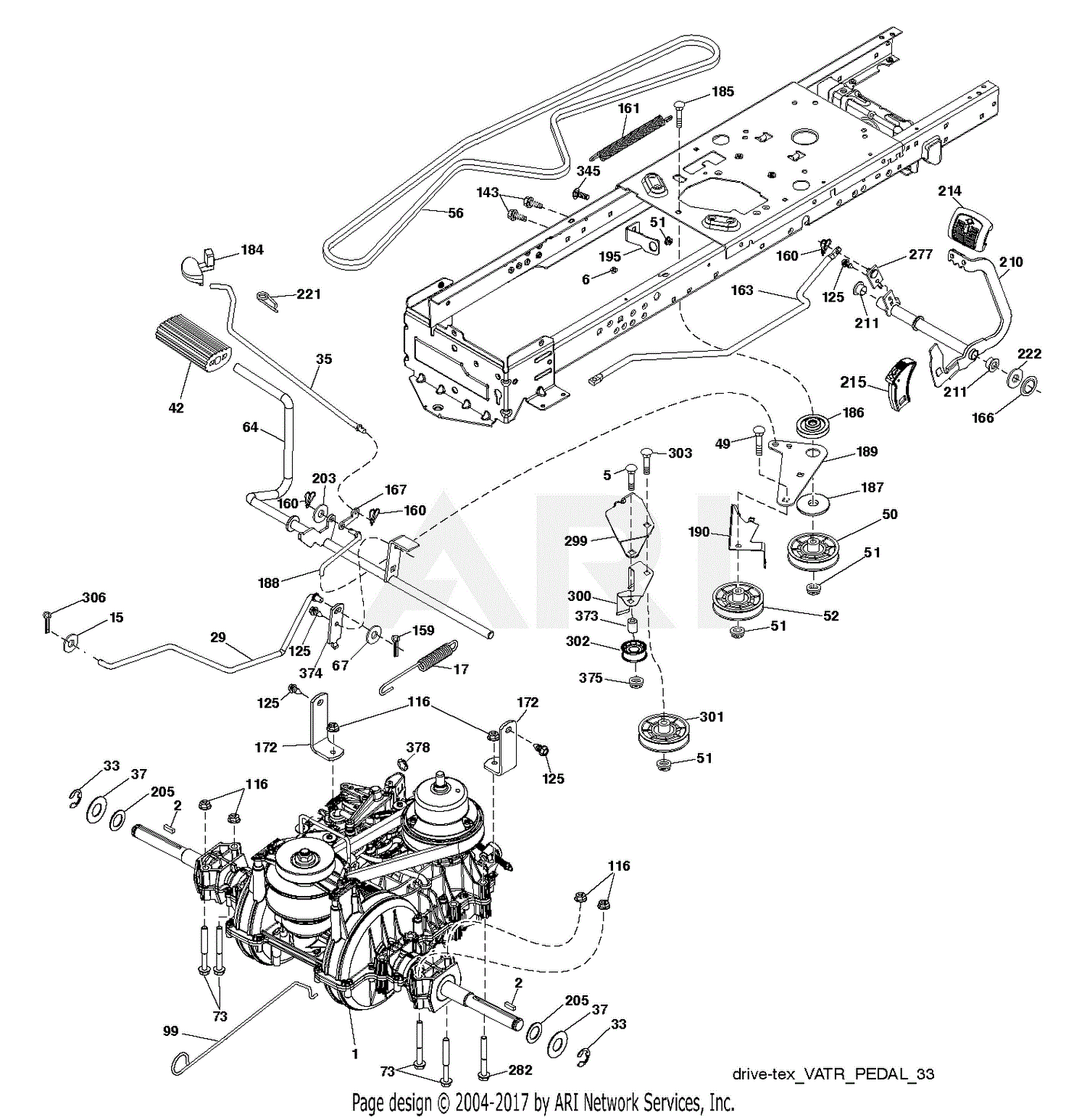 Poulan PP19A42 - 96046007700 (2015-08) Parts Diagram for DRIVE