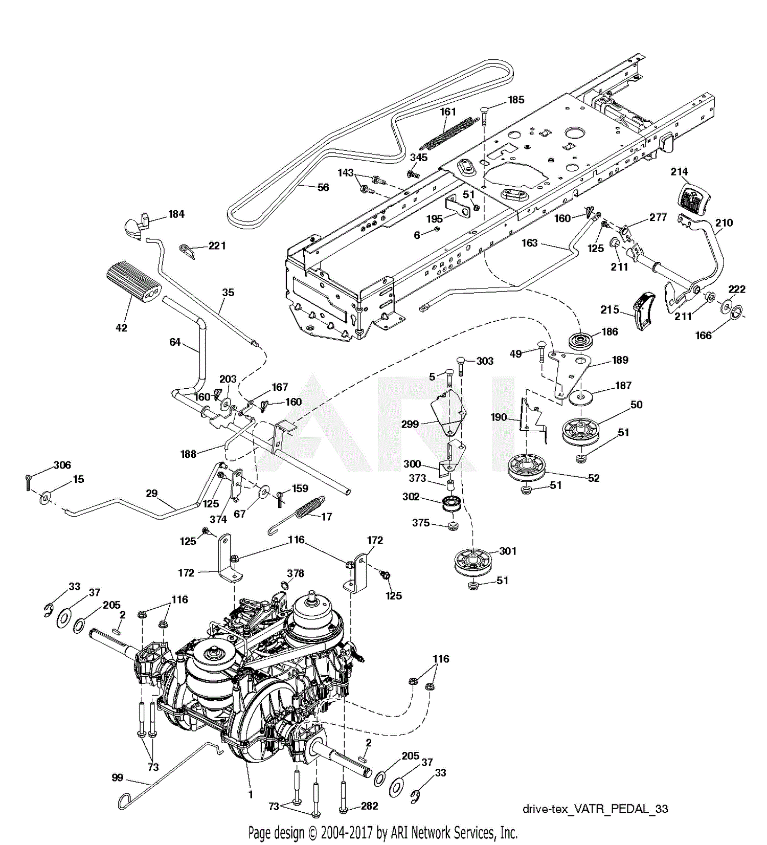 Poulan PP20VA46 - 96042018800 (2015-08) Parts Diagram for DRIVE