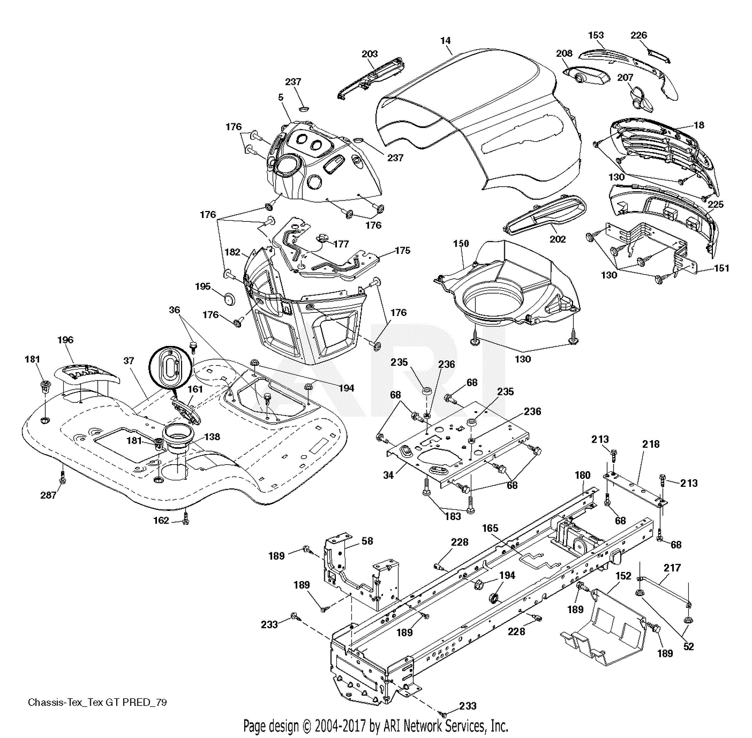 Poulan PP24KA54 - 96042019300 (2016-05) Parts Diagram for CHASSIS ...