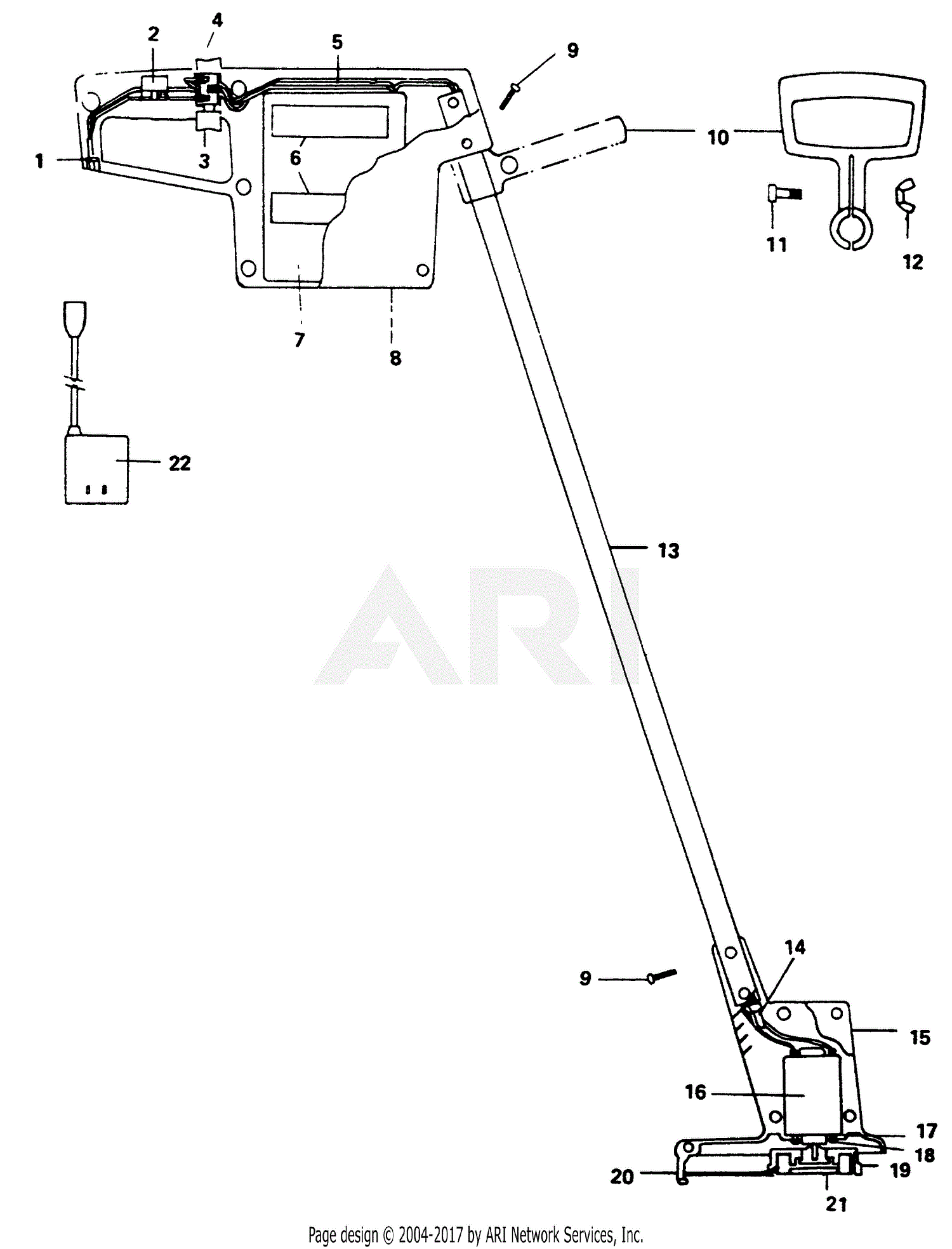 Poulan 118 Electric Trimmer Parts Diagram For Trimmer Assembly 4794