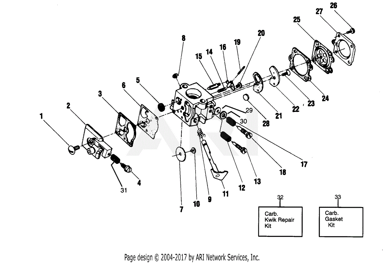 Poulan 1400 Gas Trimmer Parts Diagram for CARBURETORS WA-149,WT63,WA ...

