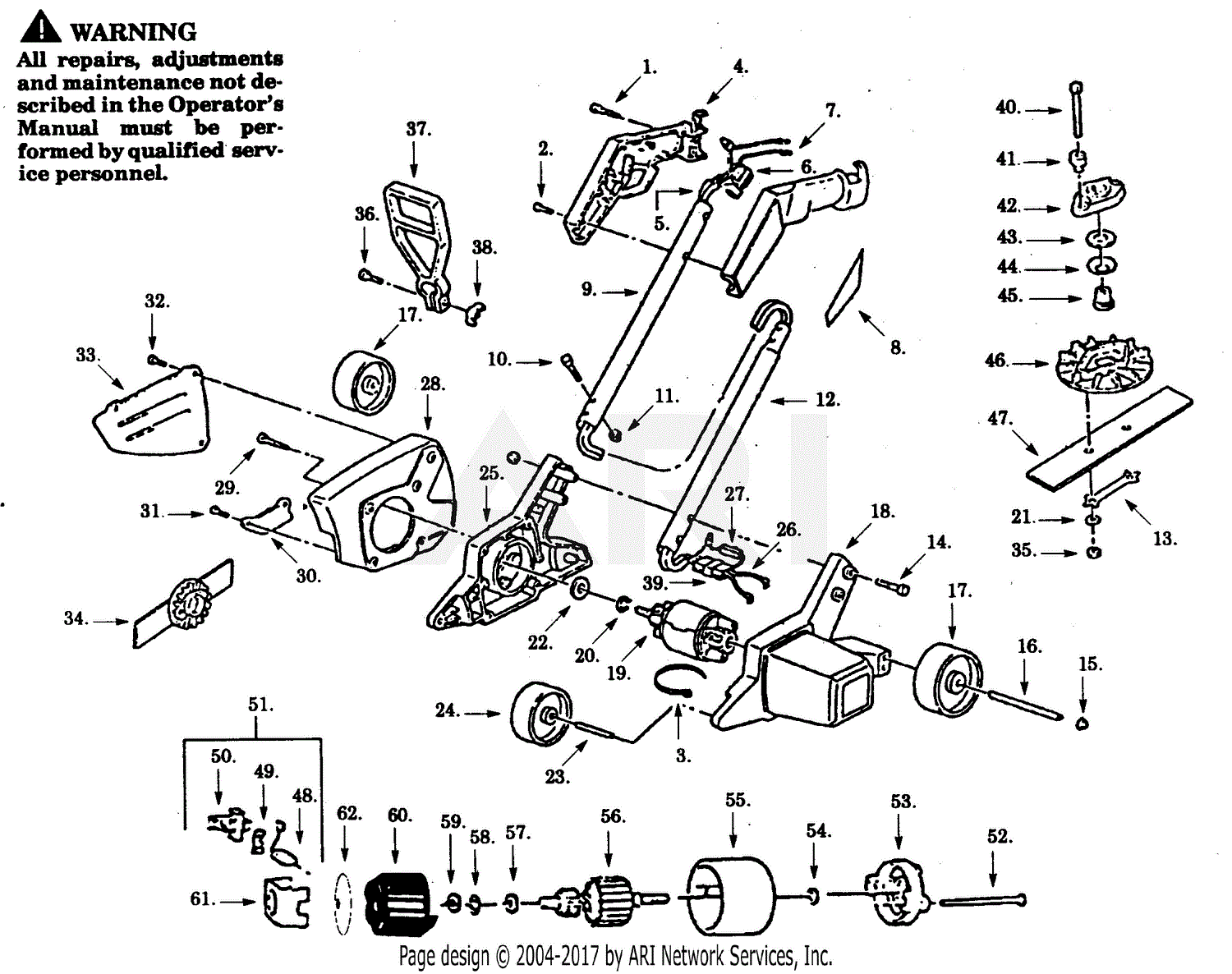 Poulan E75 Electric Edger Parts Diagram for EDGER/BRUSHCUTTER ASSEMBLY