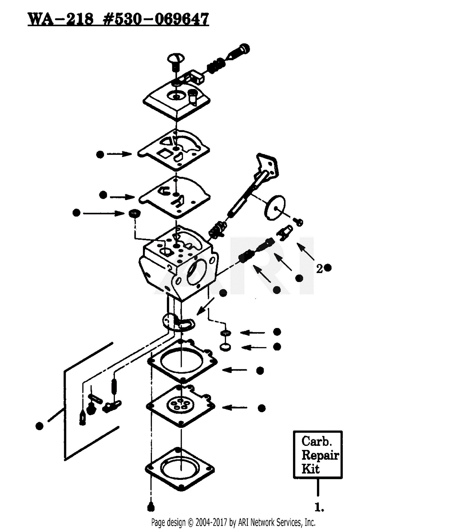 Weedeater Carburetor Diagram
