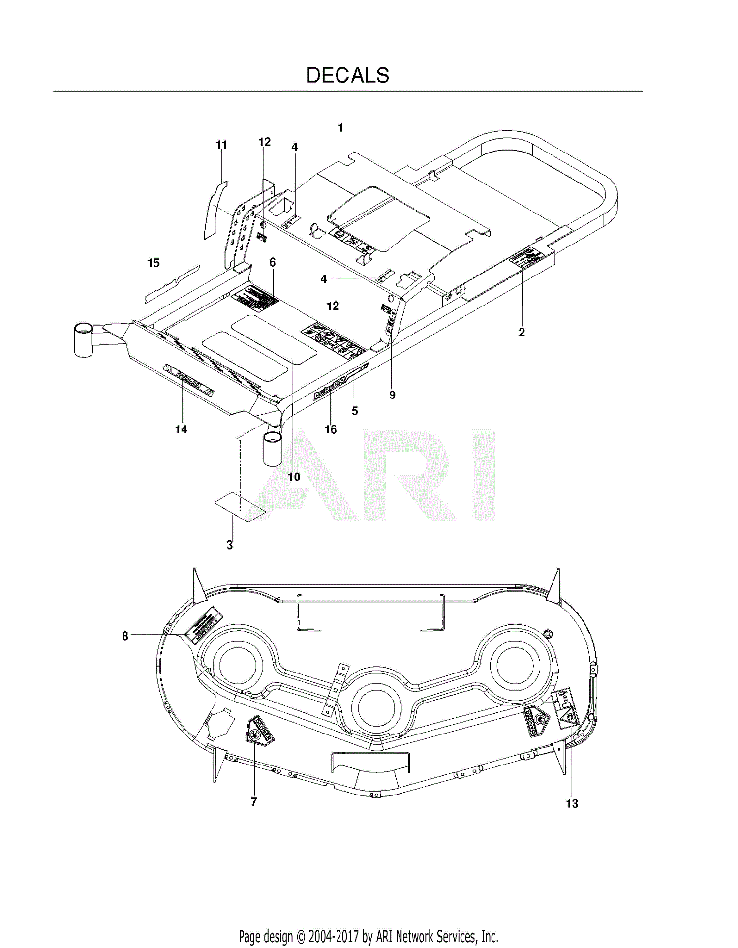 Poulan 541ZX 966681901 (201101) Parts Diagram for DECALS