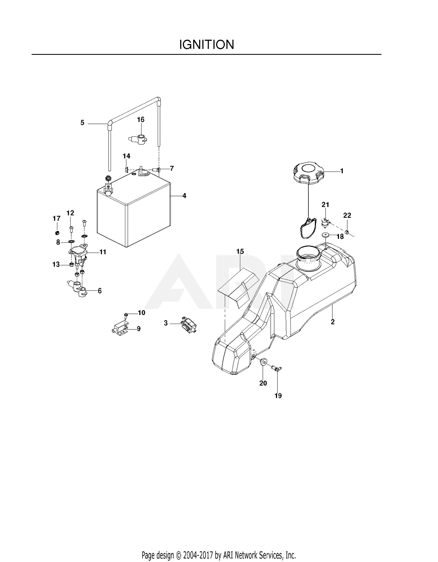 Poulan 541ZX - 966681901 (2011-01) Parts Diagram for IGNITION SYSTEM