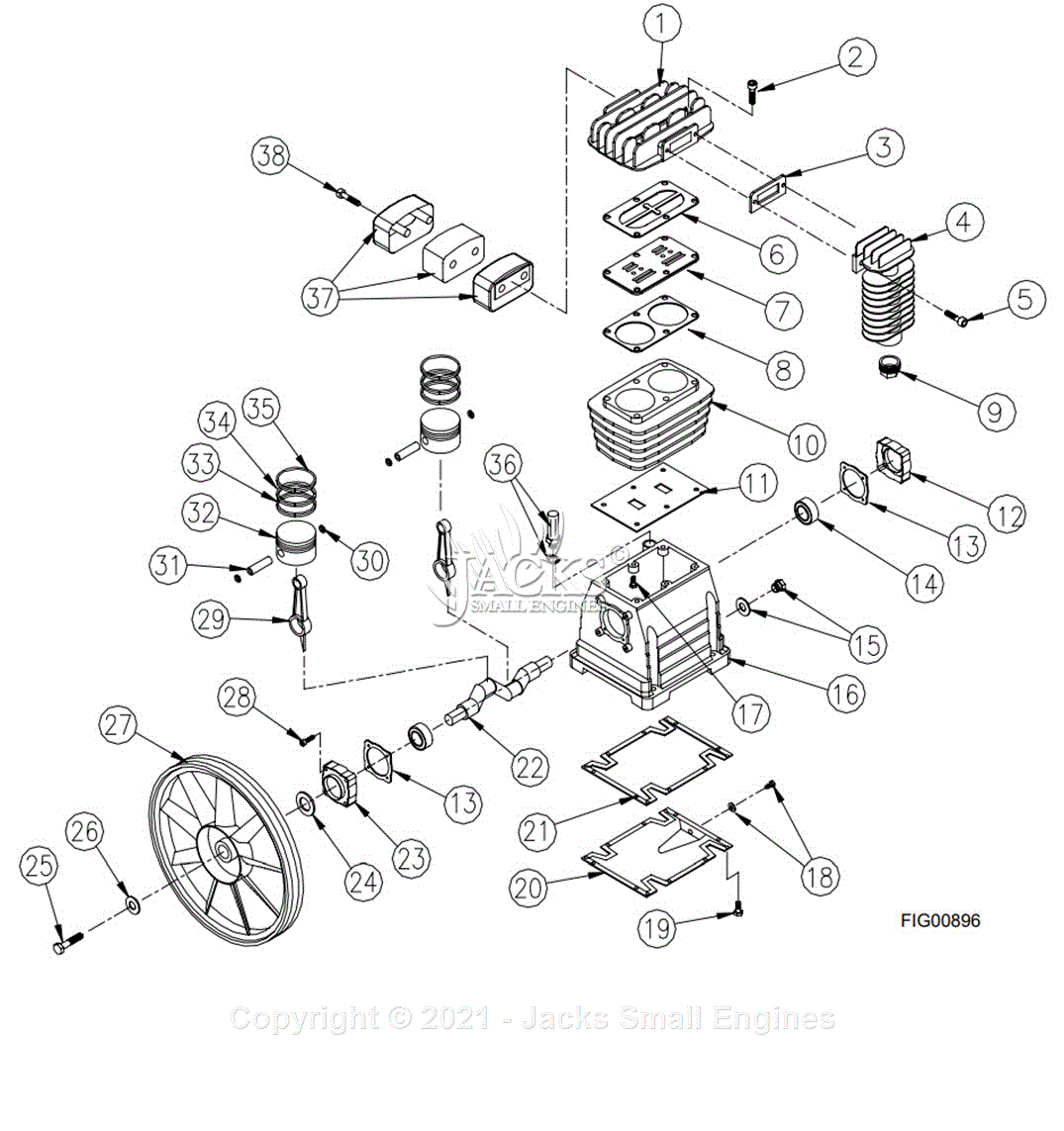 Powerhorse 46850A Parts Diagram for 779100 Pump Assembly