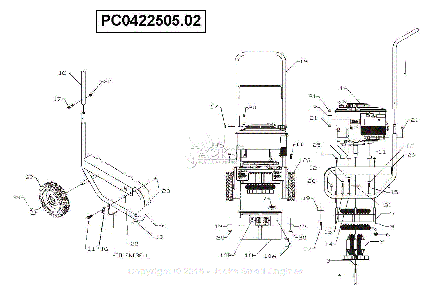 Powermate Formerly Coleman Pc0422505 02 Parts Diagram For