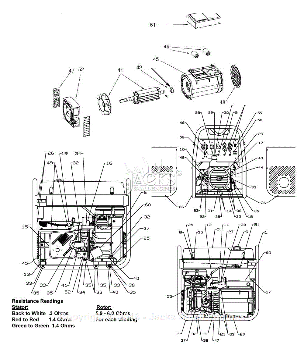 Powermate Formerly Coleman Pc0612023 Parts Diagram For