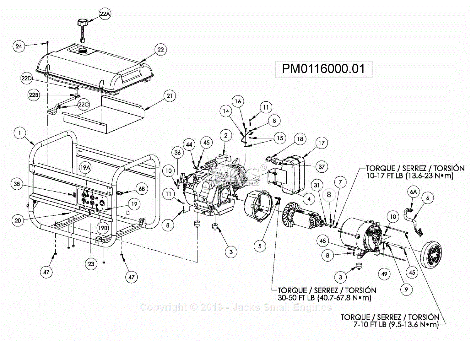 PowerMate Formerly Coleman PM0116000.01 Parts Diagram for ... powermate air compressor wiring diagrams 