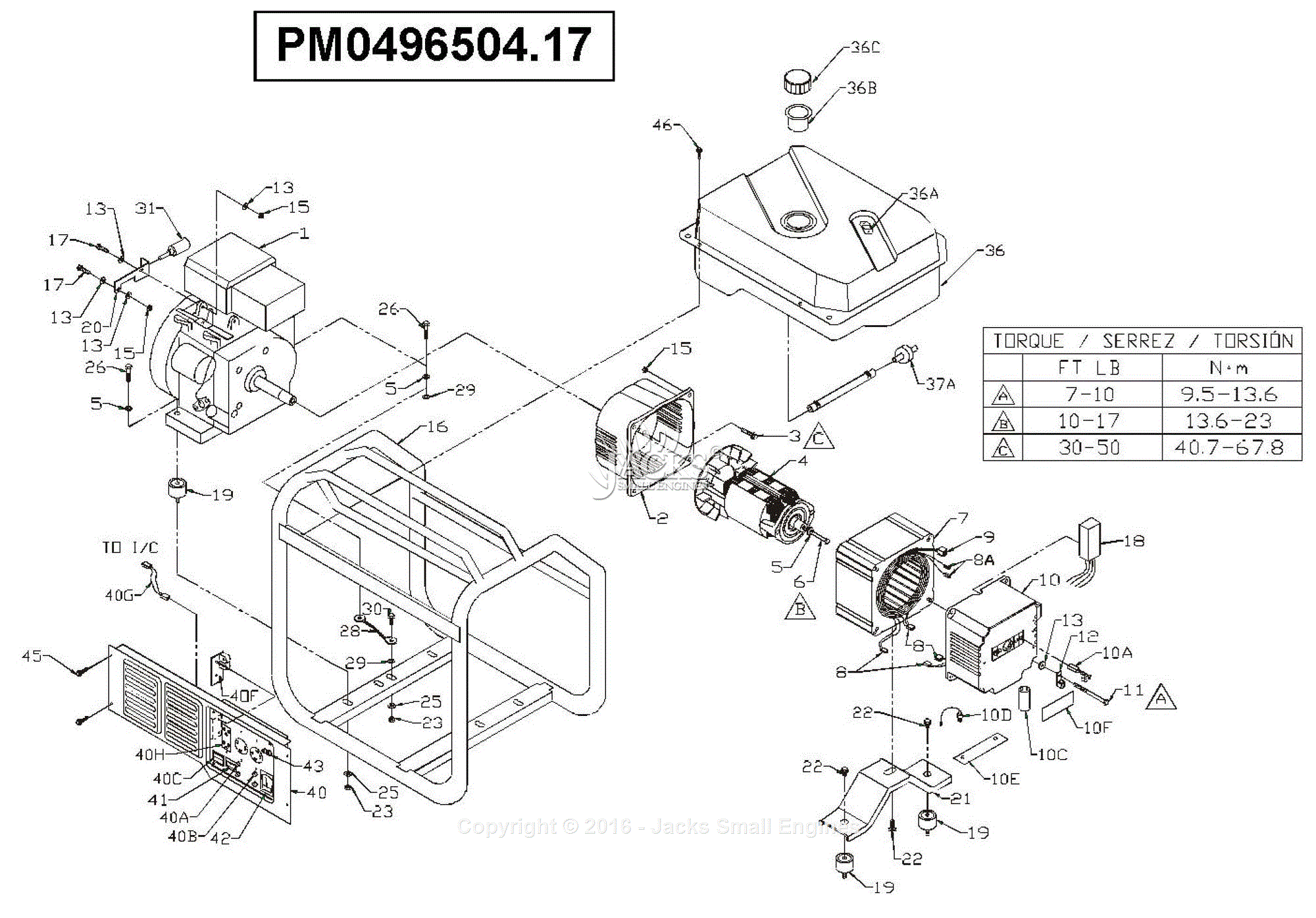 Coleman Pm0496504 17 Parts Diagram