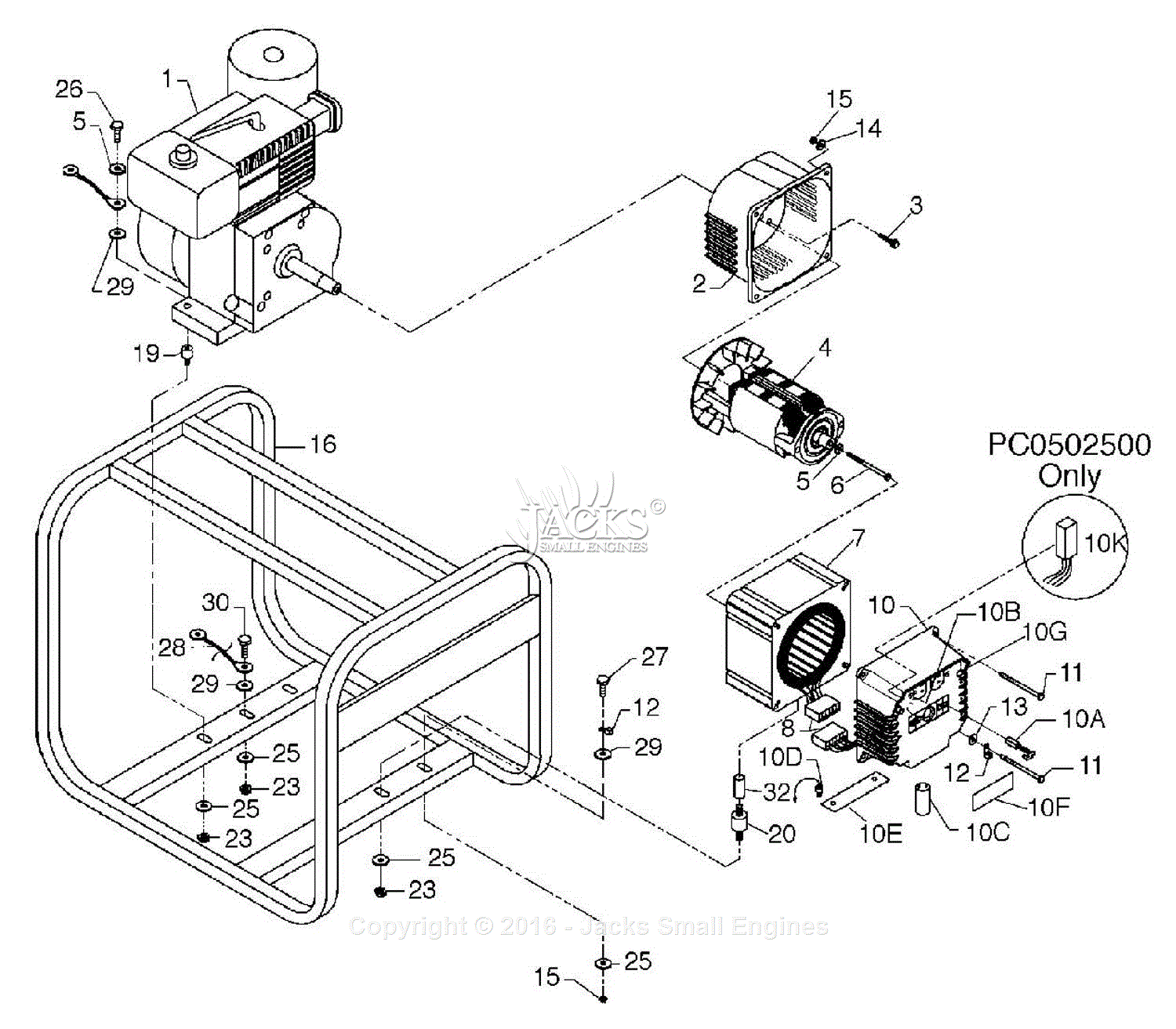 Powermate Formerly Coleman Pm0502500 Parts Diagram For