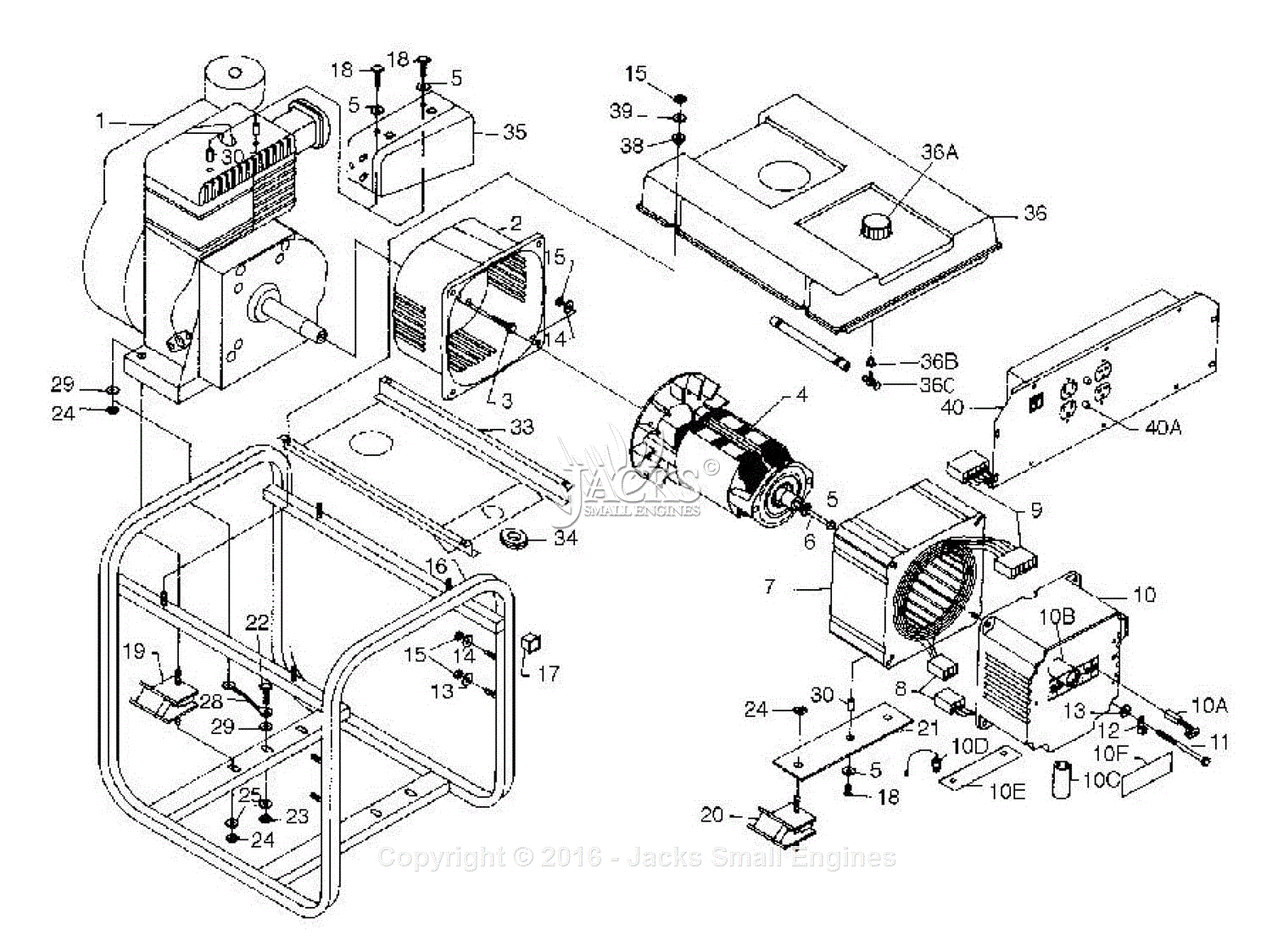 PowerMate Formerly Coleman PM0524702 Parts Diagram for ... honda em5000s generator wiring diagram for 