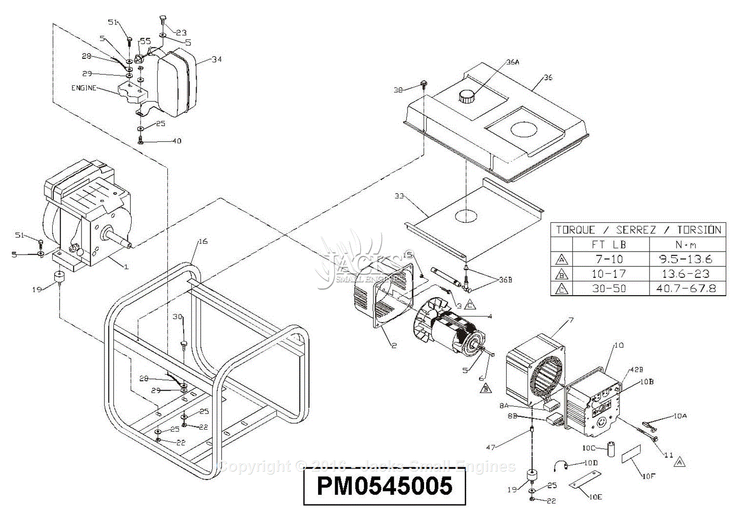 Coleman Pm0545005 Parts Diagram