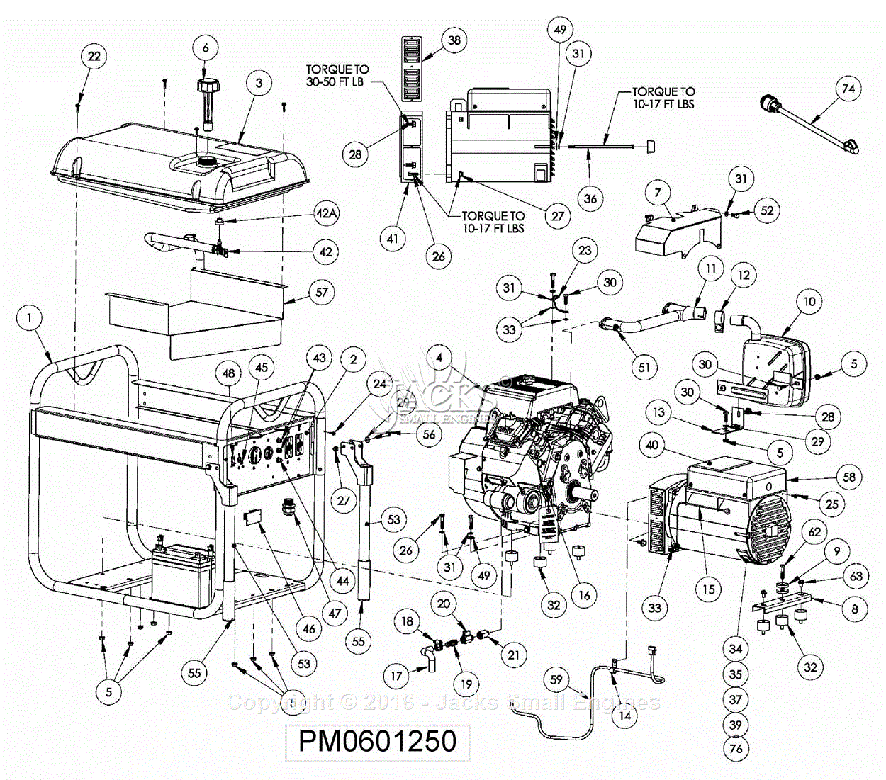 Powermate Formerly Coleman Pm0601250 Parts Diagram For