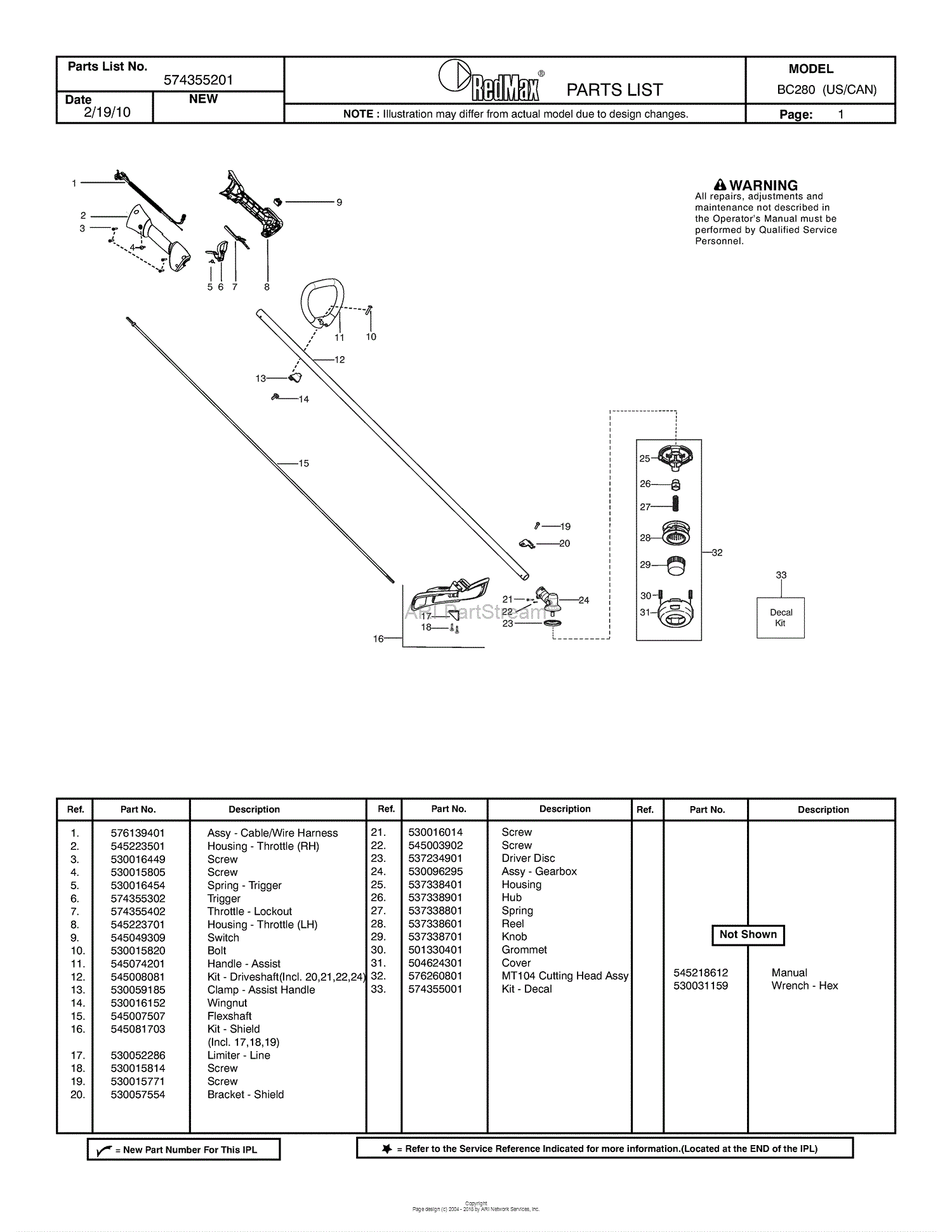 BC 280 (41ADZ28C912) - Cub Cadet Brush Cutter (2015) Parts Lookup with  Diagrams
