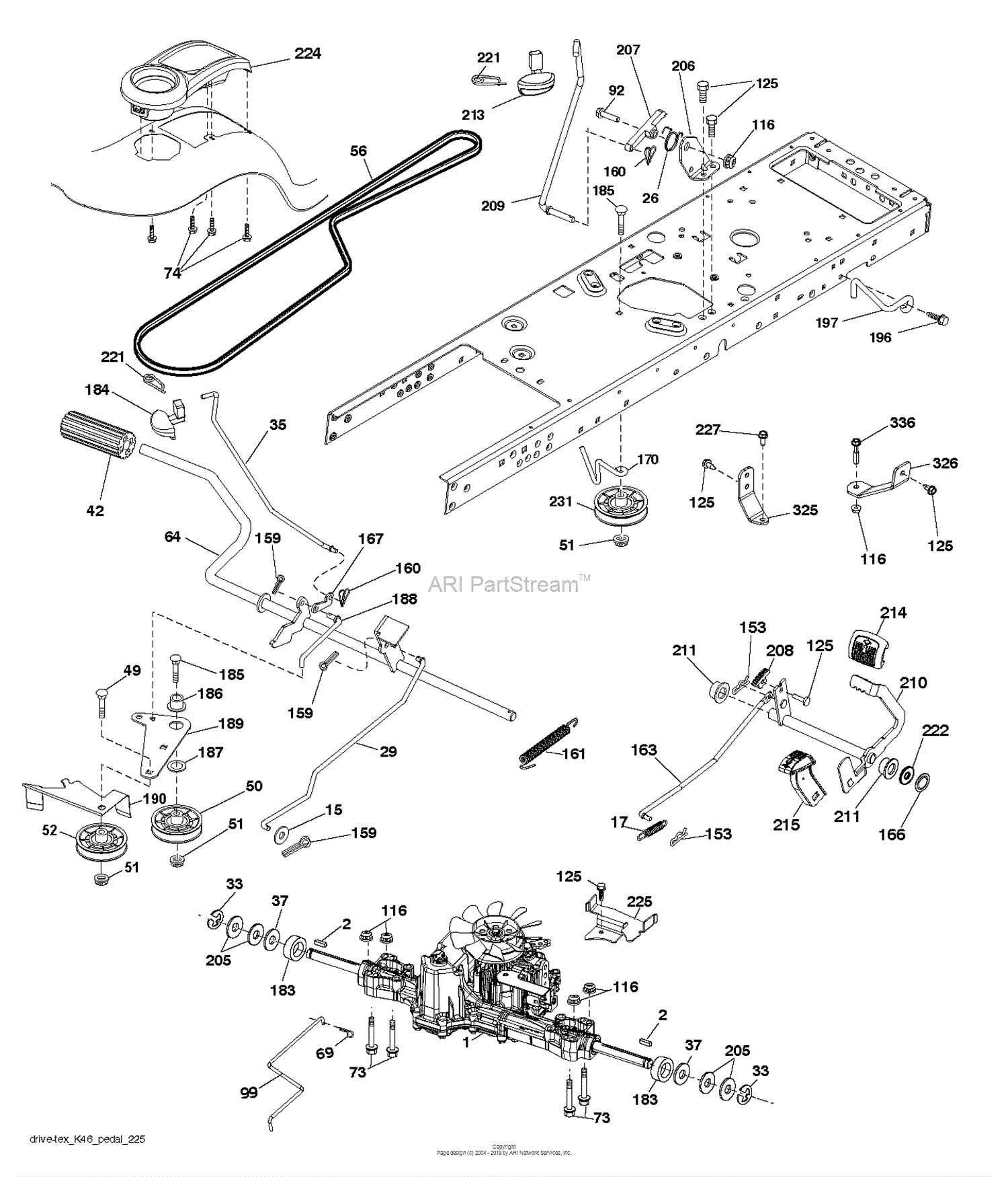 Red Max YT2142F - 96043023600 (2017-05) Parts Diagram for DRIVE