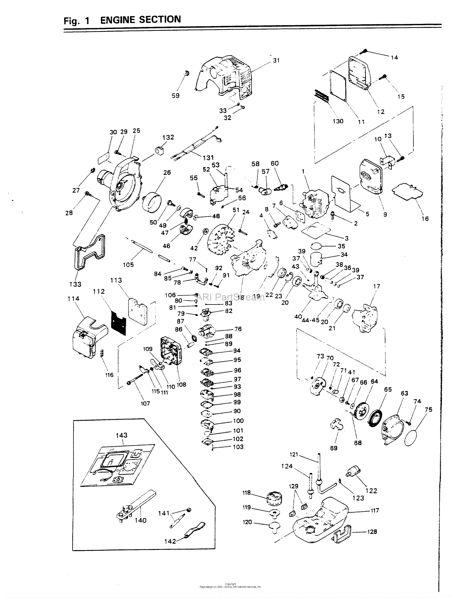 Red Max BC220DL-02/90 Serial No. None Date 02/90 Parts Diagram for 023 ...