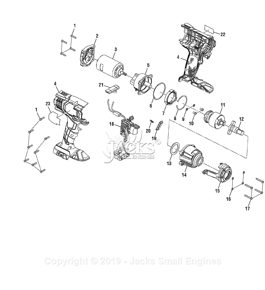 Ridgid R86010 Parts Diagram for Figure A