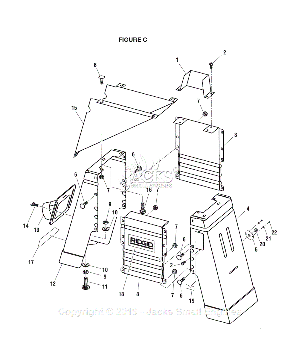 Ridgid JP06101 Parts Diagram for Figure C