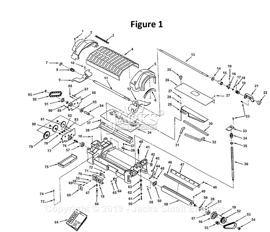 Ridgid TP13000 Parts Diagram for Figure A