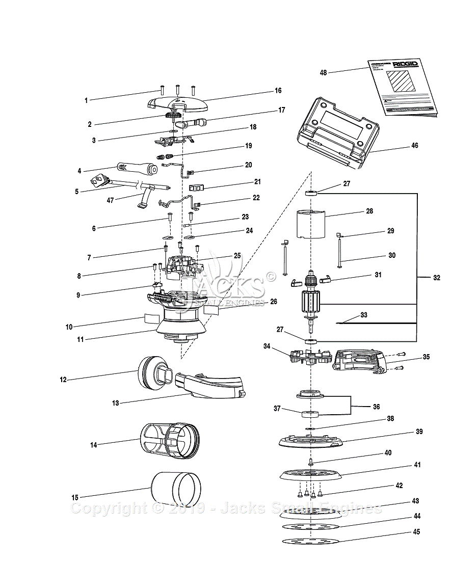 Ridgid r2600 outlet