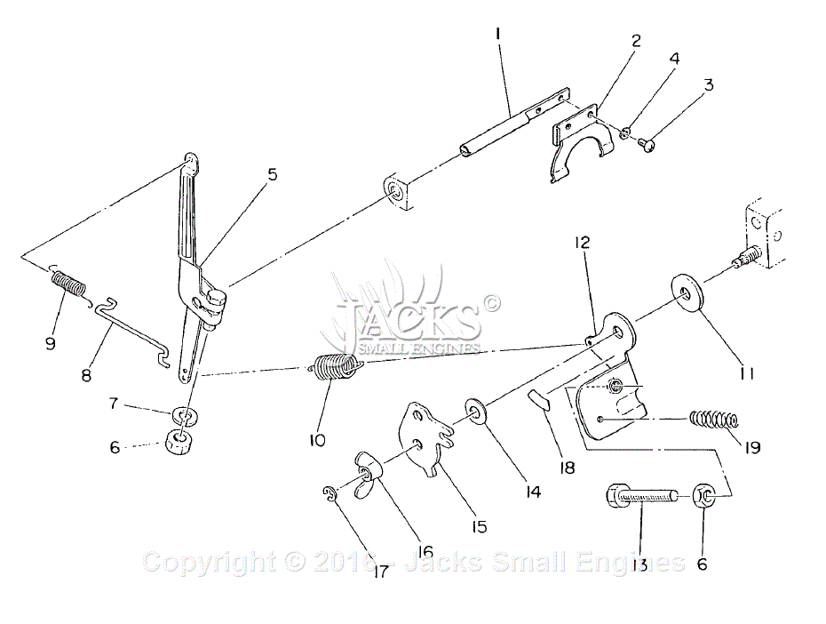 Robin/Subaru EC06 Parts Diagram for Governor