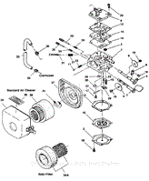 Robin/Subaru EC06D Tru-Cut Parts Diagram for Carburetor/Air Cleaner