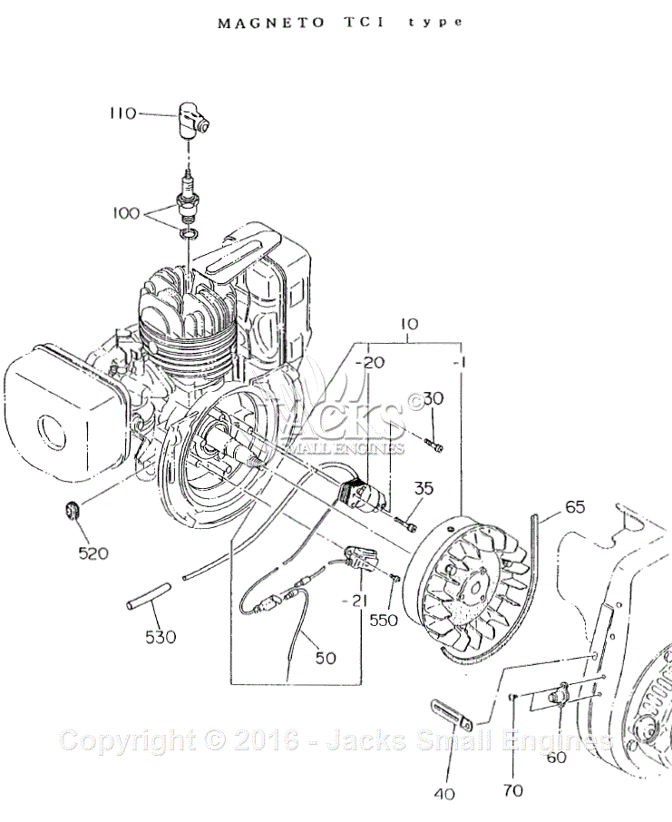 1061240511 Piston Cylinder Complete Engine Robin Ec 10 Ø 50 