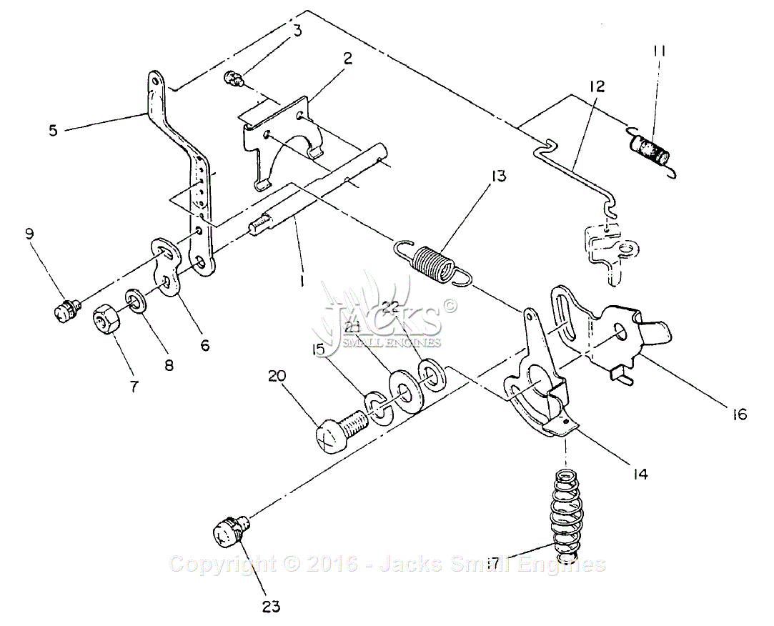 Robin/Subaru EC10D Bomag Parts Diagram for Governor