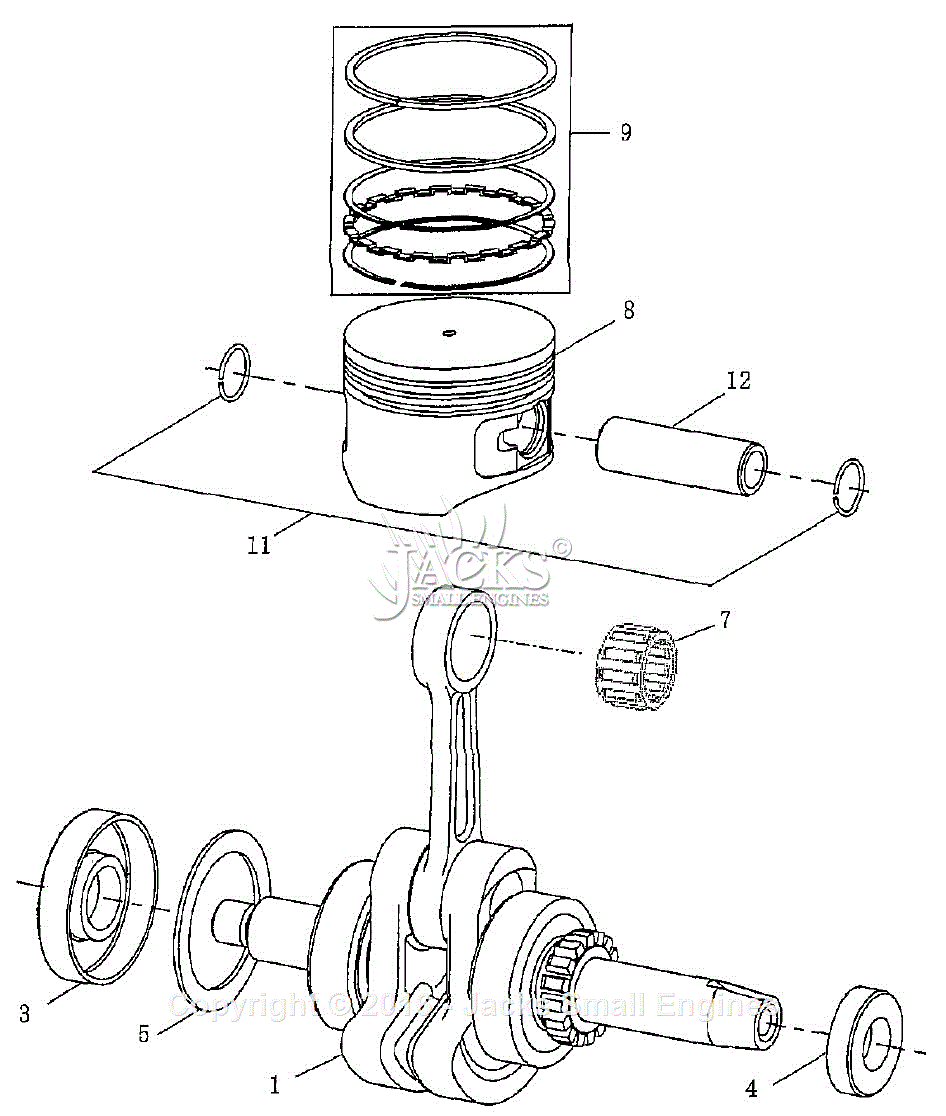 Robin  Subaru Eh035v Parts Diagram For Crankshaft Parts