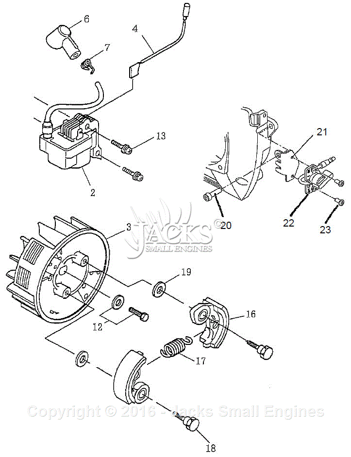 Robin  Subaru Eh035v Parts Diagram For Flywheel  Clutch Parts