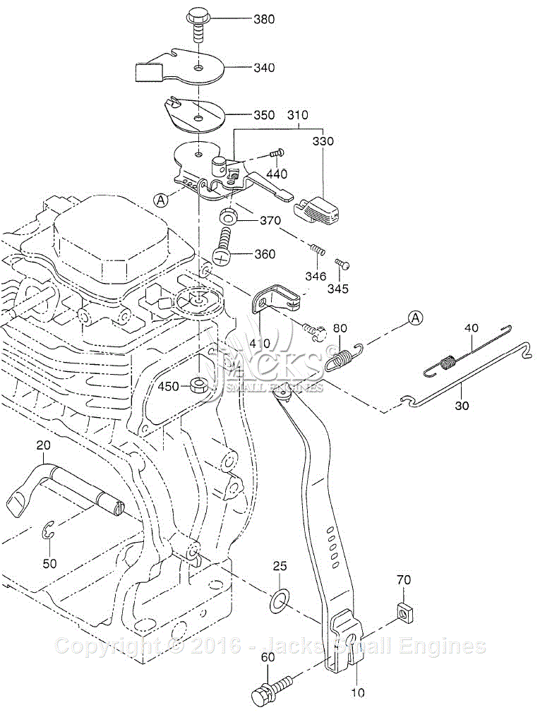 Robin/Subaru EH17-2 (1) Parts Diagram for Governor/Operation