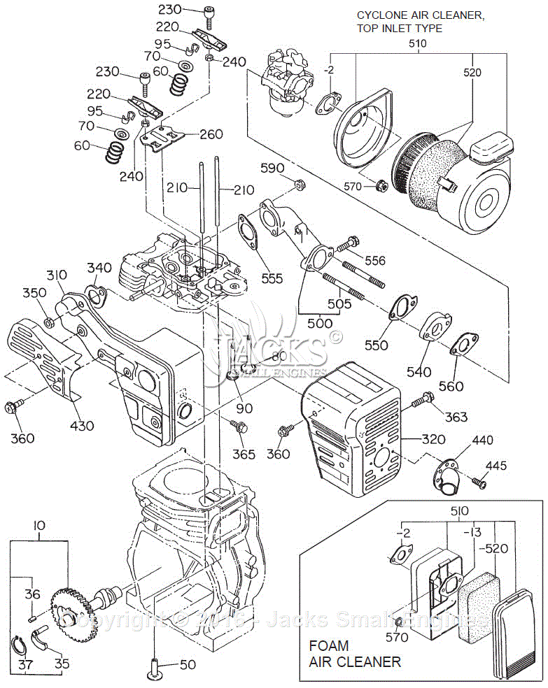 Robin/Subaru EH17-2 Parts Diagram for Intake/Exhaust